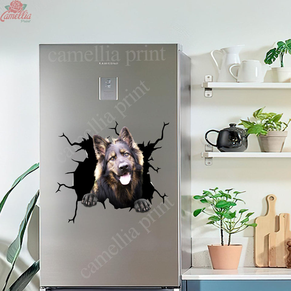 German Shepherd Crack Stickers For Cars Your Cute Computer Stickers Christmas Gifts For Grandma