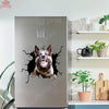 Angry German Shepherd Stickers Crack Sticker Kawaii Corny Jokes Custom Wall Decal Birthday Gift Ideas