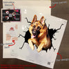 German Shepherd Crack Stickers For Cars The Cutest Big Stickers First Anniversary Gift