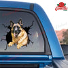 German Shepherd Crack Sticker For Back Window Wiper Fun Car Sticker Boyfriend Valentines Day Gifts