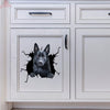 Black German Shepherd Decal Crack Stickers For Scrapbooking Hot Custom Wall Stickers Birthday Delivery