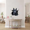 Black German Shepherd Decal Crack Stickers For Scrapbooking Hot Custom Wall Stickers Birthday Delivery