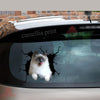 Ragdoll Cat Crack Decor Decal Humor Decal Birthday Gift For Wife