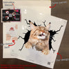 Maine Coon Cat Crack Decals For Cars Funny Custom Sticker Maker Gifts For Mom