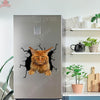 Maine Coon Cat Crack Decal Car A Cute Transparent Sticker Christmas Gifts For Couples