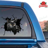 Black Cat Crack Sticker Car Window Happy Anime Car Decals Good Fathers Day Gifts