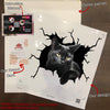 Black Cat Crack Sticker Car Window Happy Anime Car Decals Good Fathers Day Gifts