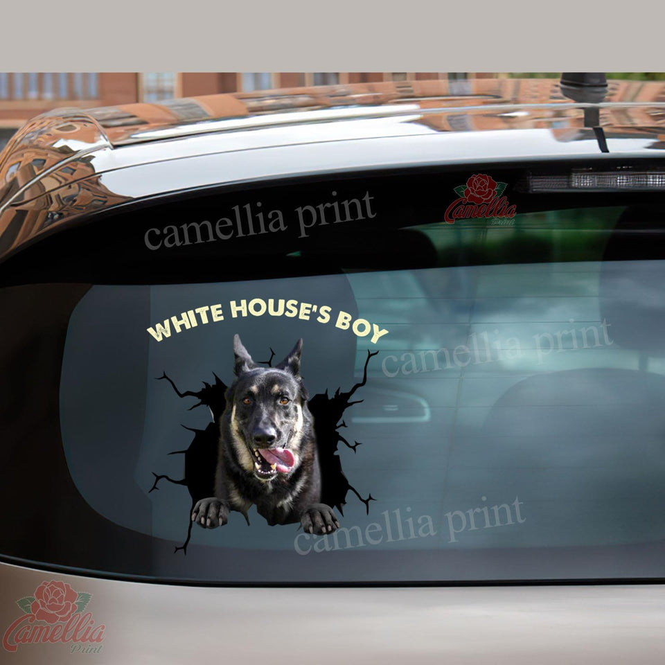 German Shepherd Crack Duck Decal A Cute Label Stickers Wedding Gifts For Couples