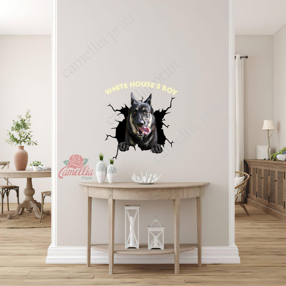 German Shepherd Crack Duck Decal A Cute Label Stickers Wedding Gifts For Couples