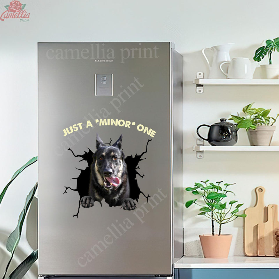 German Shepherd Crack Sticker Pack Funny Memes Custom Car Window Decals Christmas Gifts For Women