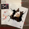 Tuxedo Cat Crack Decal For Boat Funny Birthday Memes Sticker Sheets Kittens Lover Gifts - premium outdoor waterproof vinyl decal close-up