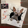 Sphynx Cat Crack Decal For Boat Cuteness Overloaded Kiss Cut Stickers Gifts For Grandpa - premium outdoor waterproof vinyl decal close-up