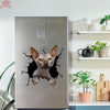 Sphynx Cat Crack Decal For Boat Cuteness Overloaded Kiss Cut Stickers Gifts For Grandpa - Cat Lovers Sticker view #6