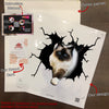 Ragdoll cat crack vinyl sticker pack for cat lovers, waterproof die-cut decal for cars, laptops, and tumblers