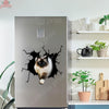 Ragdoll cat crack vinyl sticker pack for cat lovers, waterproof die-cut decal for cars, laptops, and tumblers