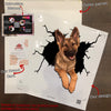 German Shepherd Crack Dad Decal Funny Jokes Kiss Cut Stickers Housewarming - premium outdoor waterproof vinyl decal close-up