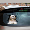 Shih Tzu Crack Sticker Emoji Funny Birthday Memes Vinyl Sticker Maker Christmas