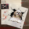 Shih Tzu Crack Sticker Emoji Funny Birthday Memes Vinyl Sticker Maker Christmas