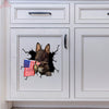 German Shepherd Crack Bumper Sticker Nice Car Sticker Unique Birthday Gifts For Him - high quality vinyl sticker view #5