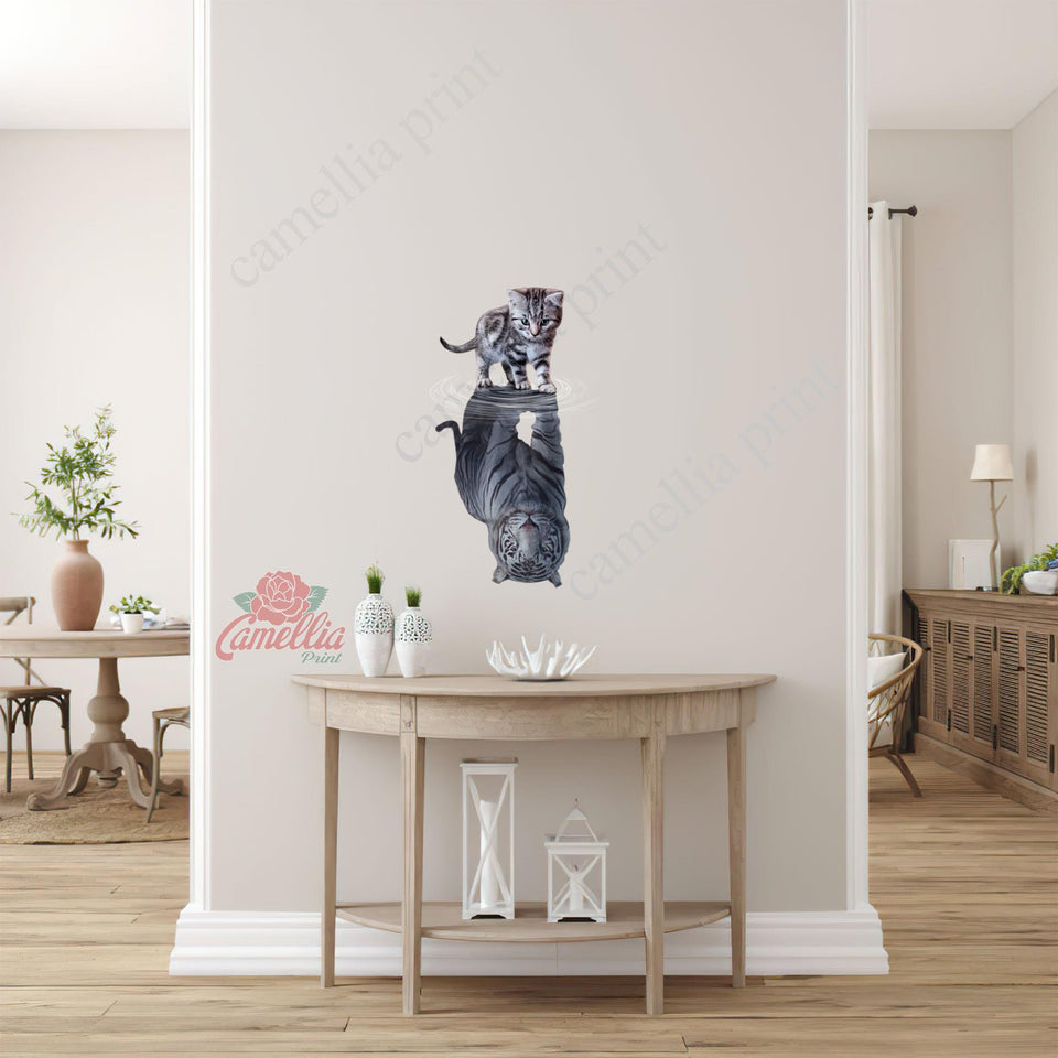 Cats Tigers Animal Cute Sticker Chart Pretty Cute Custom