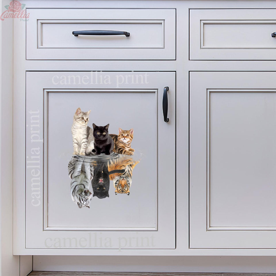 Cats Shade Tigers Animal Sticker Car Window Funny Gifs Custom