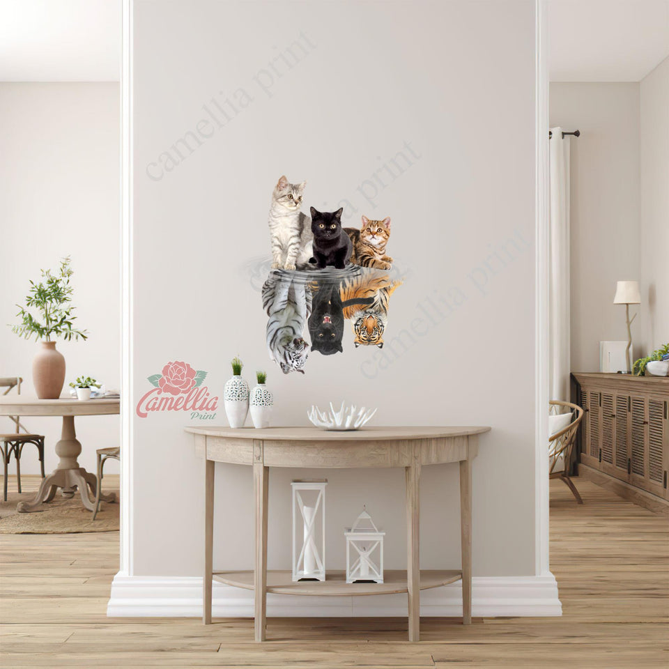 Cats Shade Tigers Animal Sticker Car Window Funny Gifs Custom