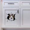 Funny Cats Crack Bone Sticker Funny Car Decals Gifts