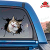 Funny Cats Crack Sticker Custom Happy Laptop Stickers Get Well