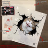 Funny Cats Crack Sticker Custom Happy Laptop Stickers Get Well