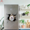 Funny Cats Crack Sticker Custom Happy Laptop Stickers Get Well