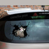 Funny Cats Crack Bone Sticker Cute Circle Stickers Boyfriend