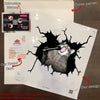 Funny Cats Crack Bone Sticker Cute Circle Stickers Boyfriend
