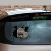 Funny Cats Crack Decal for Boat Likeable Friendship Stickers