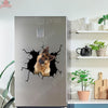 Funny German Shepherd Sticker Crack Door Decal Funny Jokes