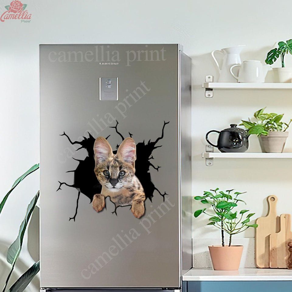 Savannah Cat Crack Head Decal You Cute Dot Stickers Anniversary