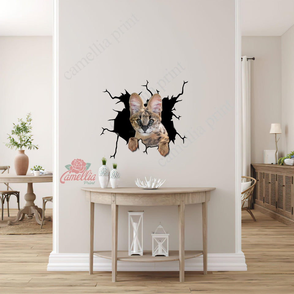 Savannah Cat Crack Head Decal You Cute Dot Stickers Anniversary