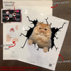 Persian Cat Crack Sticker Emoji Be Cute Custom Window Decals
