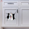 White German Shepherd Crack Sticker Car Window Happy Waterproof