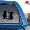 Funny German Shepherd Black Crack Car Decal Custom Pretty Vinyl