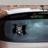 Funny German Shepherd Black Crack Car Decal Custom Pretty Vinyl