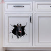 Black German Shepherd Sticker Crack Stickers for Cars Funny - high quality vinyl sticker view #5