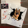 German Shepherd Crack Decal Items Cute a Custom Made Stickers