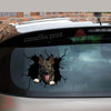 German Shepherd Crack Decals for Walls Happy Water Bottle Labels
