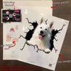 German Shepherd Crack Sticker Decals Nice Waterproof Labels - premium outdoor waterproof vinyl decal close-up