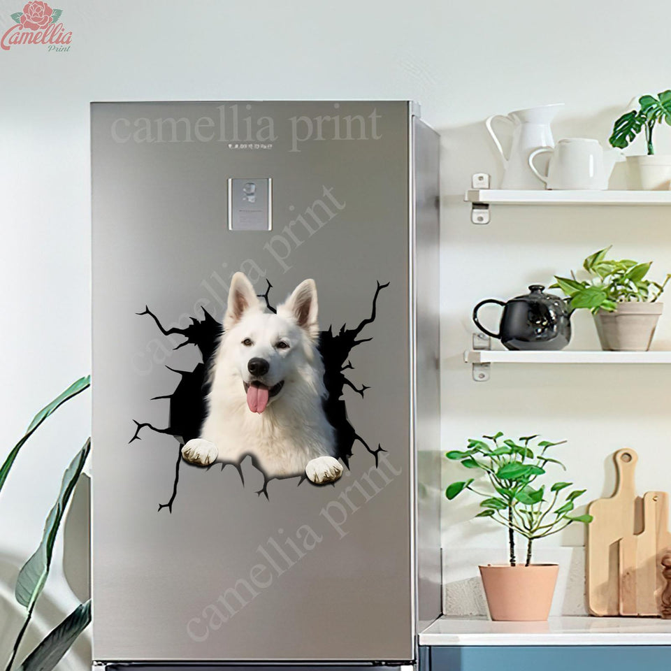 German Shepherd Crack Sticker Decals Nice Waterproof Labels - Dog Lovers decal sticker view #6