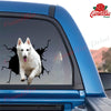 German Shepherd Crack Decal for Back Car Window Humor Name - Dog Lovers die-cut waterproof vinyl sticker decal