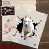 German Shepherd Crack Decal for Back Car Window Humor Name - premium outdoor waterproof vinyl decal close-up