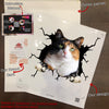 Calico cat crack dad die-cut waterproof vinyl sticker for cat lovers