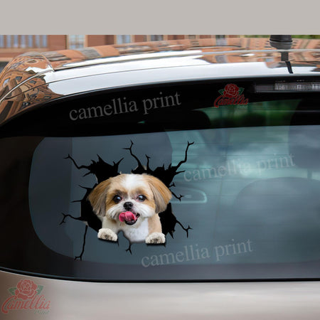 Shih Tzu Crack Bone Sticker The Cutest Art Stickers 60th Birthday Ideas