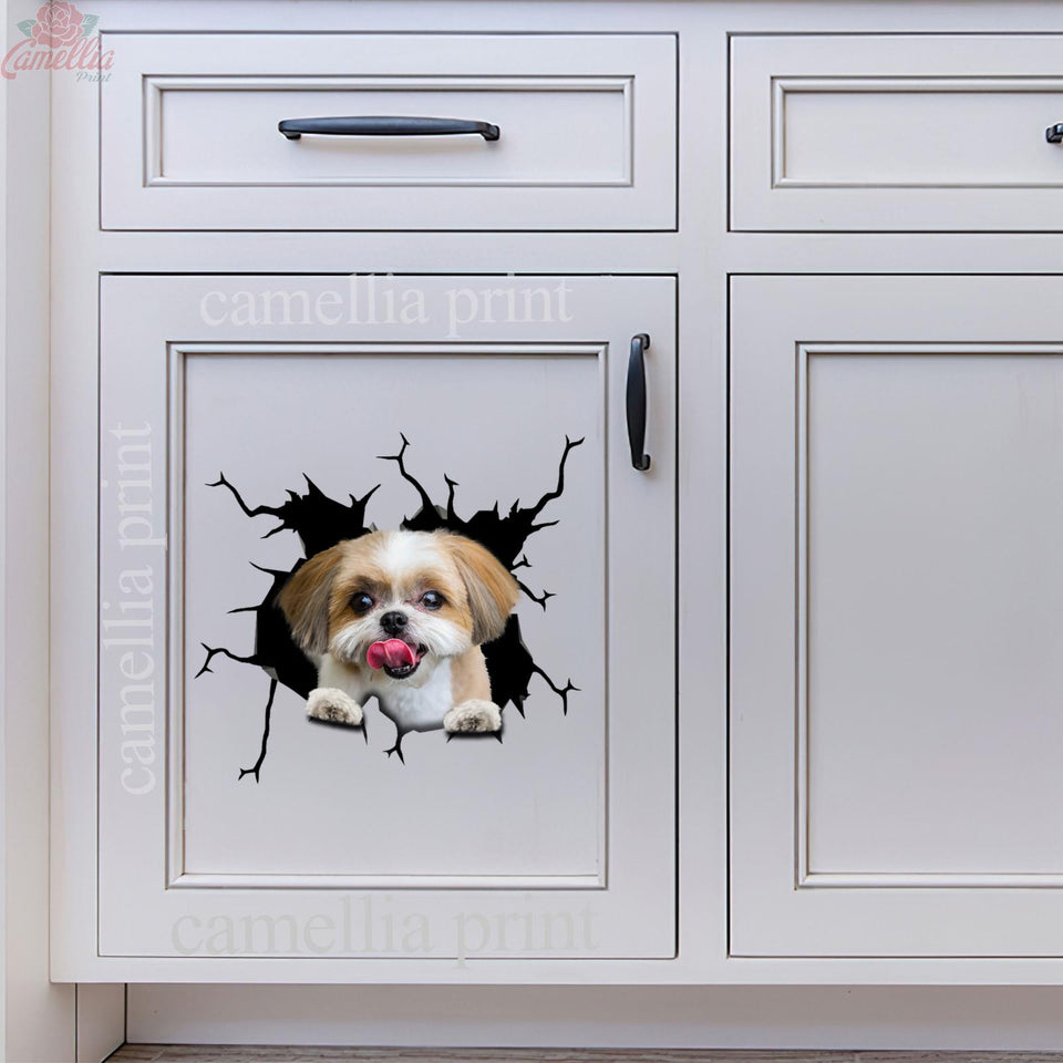 Shih Tzu Crack Bone Sticker The Cutest Art Stickers 60th Birthday Ideas